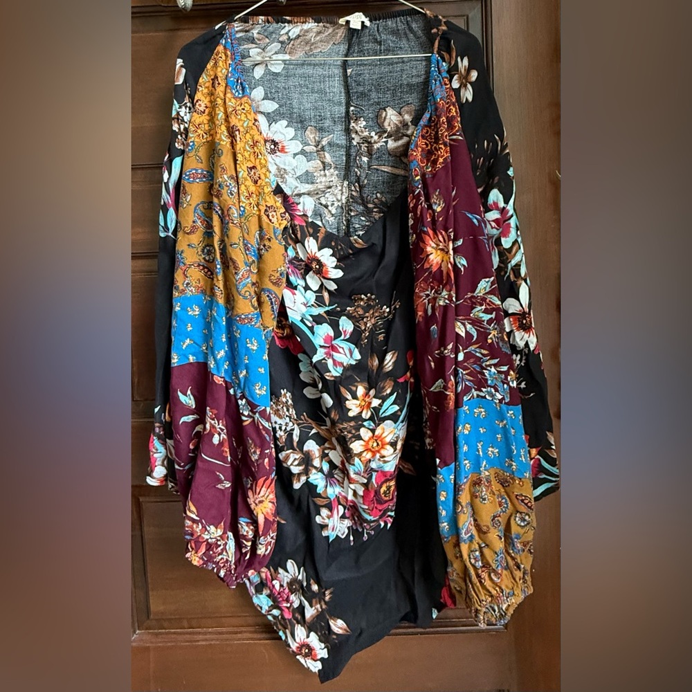 NWOT ODDY Multicolor Floral Women's Top
